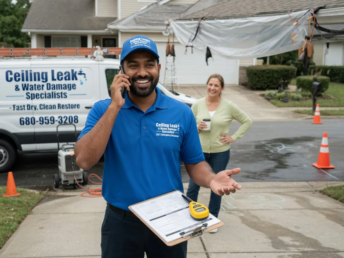 Ceiling Leak Cleanup Perry, IA FAQs